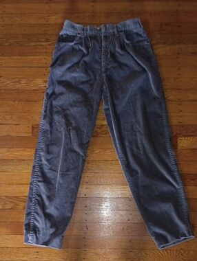 Men's Corduroy Pants in Charcoal Gray - Classic Casual Fit